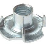 Pronged T Nuts ZP M8 Bag 10 FORPTN8M