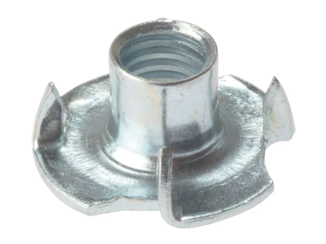 Pronged T Nuts ZP M8 Bag 10 FORPTN8M