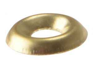 Screw Cup Washers Solid Brass Polished No.10 Bag 200 FORSCW10BM