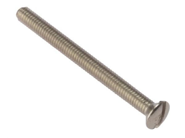 Socket Screw Slotted Raised Head Nickel Plated 3.5 x 35mm Bag 100 FORSS3535NPM