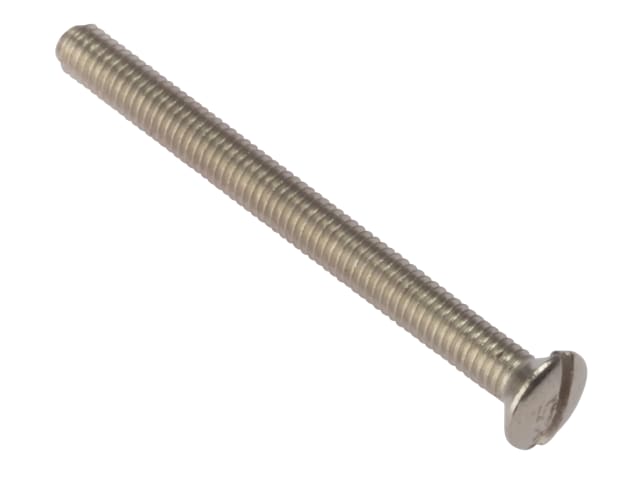Socket Screw Slotted Raised Head Nickel Plated 3.5 x 40mm Bag 100 FORSS3540NPM