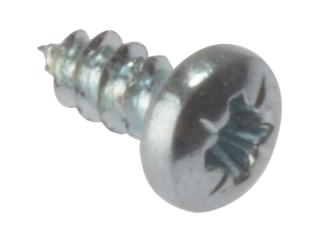 Self-Tapping Screw Pozi Compatible Pan Head ZP 1/2in x 4 Box 200 FORSTP124Z