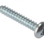 Self-Tapping Screw Pozi Compatible Pan Head ZP 1/2in x 8 Box 200 FORSTP128Z