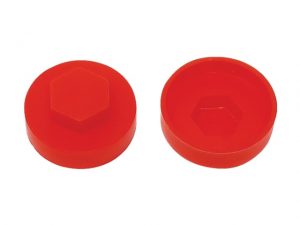 TechFast Cover Cap Poppy Red 16mm (Pack 100) FORTFCC16PR