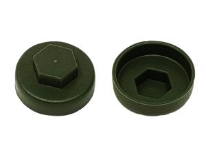 TechFast Cover Cap Olive Green 19mm (Pack 100) FORTFCC19OG