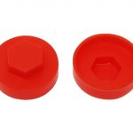 TechFast Cover Cap Poppy Red 19mm (Pack 100) FORTFCC19PR