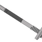 TechFast Composite Panels to Steel Hex Screw No.5 Tip 5.5 x 150mm Box 100 FORTFH55150H