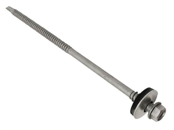 TechFast Composite Panels to Steel Hex Screw No.3 Tip 5.5 x 70mm Box 100 FORTFHD5570L