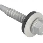 TechFast Hex Head Roofing Screw Self-Drill Light Section 5.5 x 32mm Pack 100 FORTFHL5532