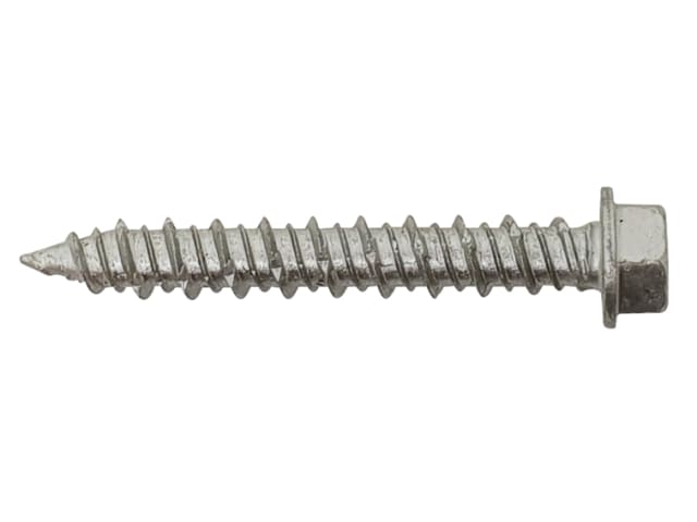 TechFast Masonry Screw TORX® Compatible Hex 6.3 x 45mm (Box 100) FORTFMH6345 - Image 2