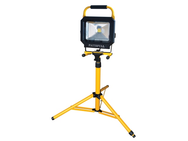 COB LED Single Pod Tripod Sitelight 30W 2100 Lumens 240V FPPSLLED30T - Image 4