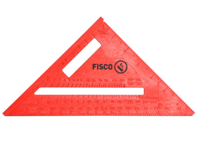 X55E Red Plastic Rafter Angle Square 175mm FSCX55E - Image 3