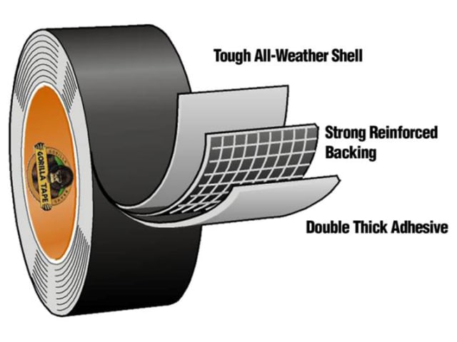 Gorilla Tape® 48mm x 32m Black GRGGT32 - Image 2