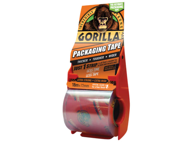 Gorilla Packaging Tape 72mm x 18m Dispenser GRGPKTAPE18