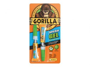 Gorilla Superglue Gel 3g (Twin Pack) GRGSGG23