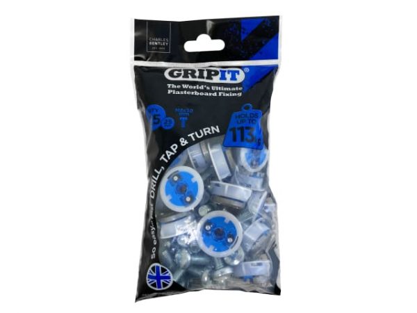 Blue Plasterboard Fixings 25mm (Pack 25) GRP2525 - Image 2
