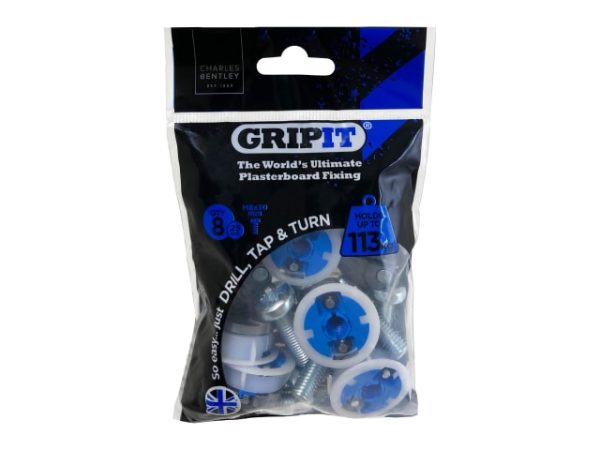 Blue Plasterboard Fixings 25mm (Pack 8) GRP258 - Image 2