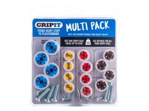 Plasterboard Fixings Multi Pack - 16 Piece -  Clam Pack GRPMULTIPK
