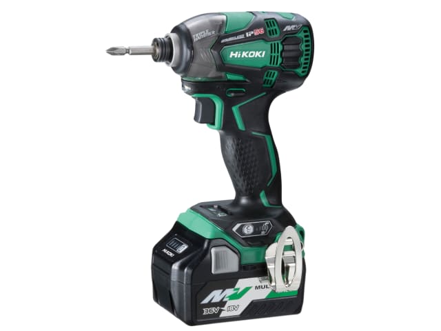 WH36DB/JRZ Brushless Impact Driver 18/36V 2 x 5.0/2.5Ah Li-ion HIKWH36DBJR