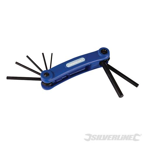 Silverline Hex Key Imperial Tool 7pce 3/32" - 3/8" HK09