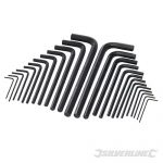 Hex Key Long Series Set 25pce Metric & AF HK25L