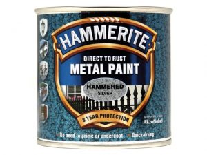 Direct to Rust Hammered Finish Metal Paint Silver 250ml HMMHFSG250