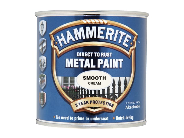 Direct to Rust Smooth Finish Metal Paint Cream 250ml HMMSFCR250
