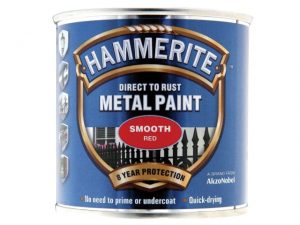 Direct to Rust Smooth Finish Metal Paint Red 250ml HMMSFR250