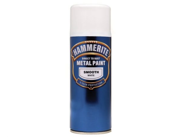 Direct to Rust Smooth Finish Aerosol White 400ml HMMSFWAERO