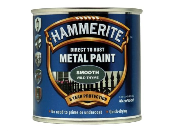 Direct to Rust Smooth Finish Metal Paint Wild Thyme 250ml HMMSFWT250