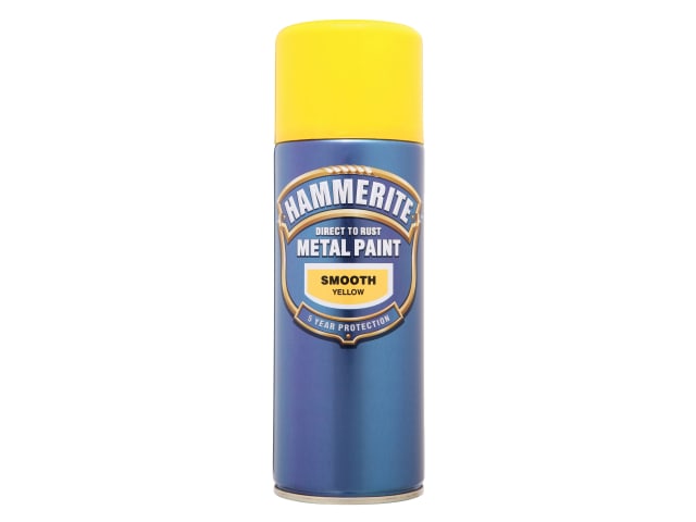 Direct to Rust Smooth Finish Aerosol Yellow 400ml HMMSFYAERO