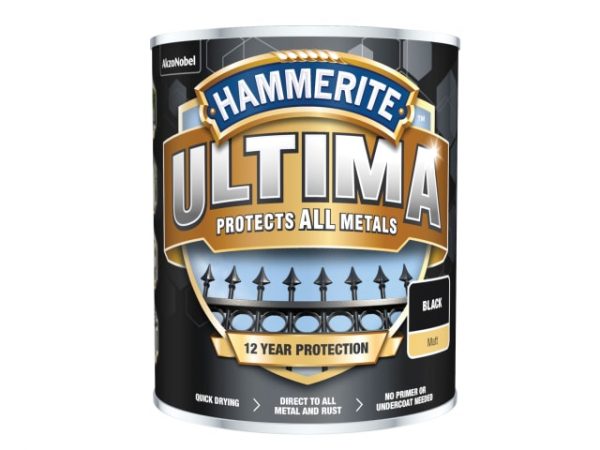 Ultima Metal Paint Matt Black 750ml HMMUMMBL750