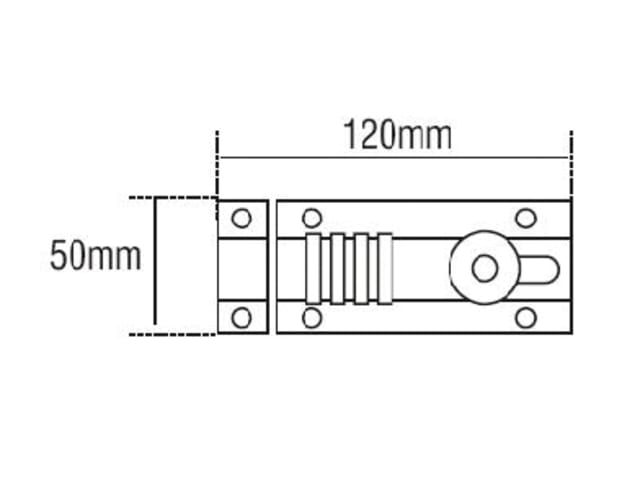 CombiBolt 4 Re-Codable Locking Bolt Black 120mm HSQCOMBI2 - Image 2