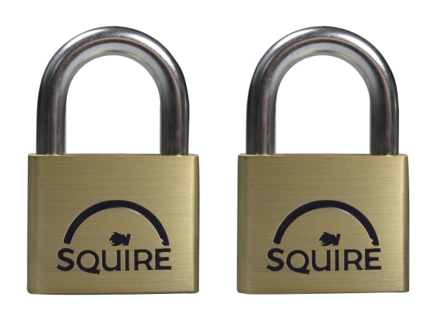 LN5T Lion Brass Padlocks 5-Pin 50mm Twin Pack HSQLN5T