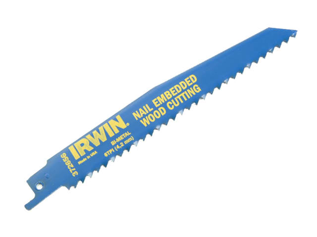 Sabre Saw Blade 956R 225mm Nail Embeded Wood Pack of 5 IRW10504158