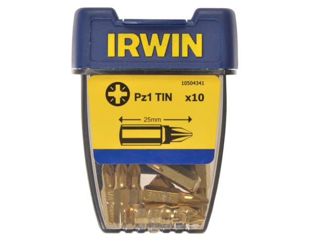 Screwdriver Bits Pozidriv PZ1 25mm Titanium (Pack 10) IRW10504341 - Image 2