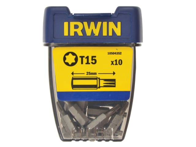 Screwdriver Bits TORX TX15 x 25mm (Pack 10) IRW10504352 - Image 2