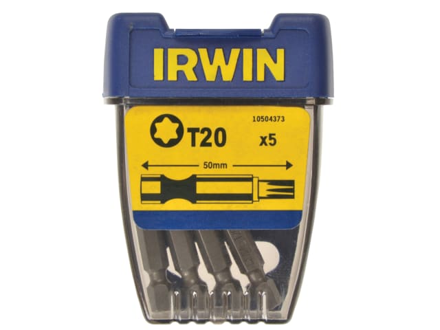 Power Screwdriver Bits TORX TX20 50mm (Pack 5) IRW10504373 - Image 2