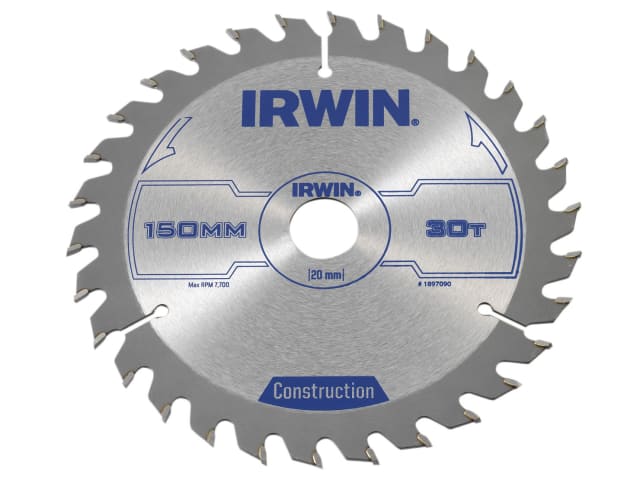 Construction Circular Saw Blade 150 x 20mm x 30T ATB IRW1897090