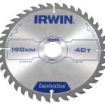 Construction Circular Saw Blade 190 x 30mm x 40T ATB IRW1897200