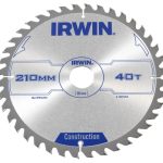 Construction Circular Saw Blade 210 x 30mm x 40T ATB IRW1897204