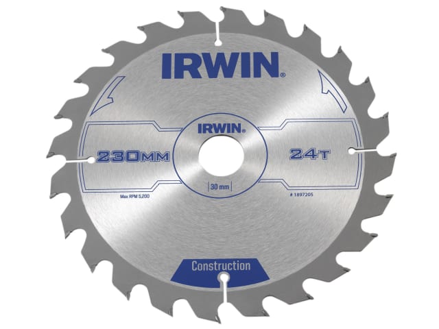 Construction Circular Saw Blade 230 x 30mm x 24T ATB IRW1897205