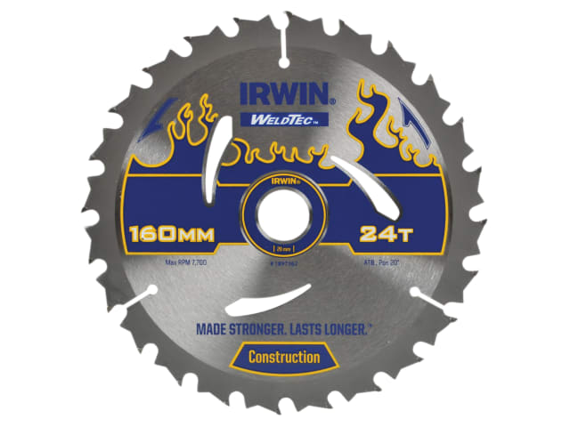 Weldtec Circular Saw Blade 160 x 20mm x 24T ATB IRW1897362