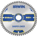 Construction Mitre Circular Saw Blade 216 x 30mm x 60T ATB/Neg IRW1897397