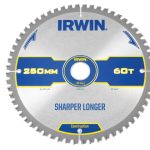 Construction Mitre Circular Saw Blade 250 x 30mm x 60T ATB/Neg IRW1897426