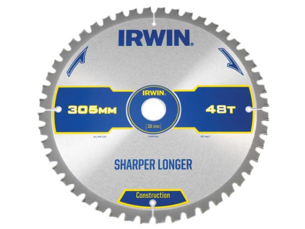 Construction Mitre Circular Saw Blade 305 x 30mm x 48T ATB/Neg IRW1897434