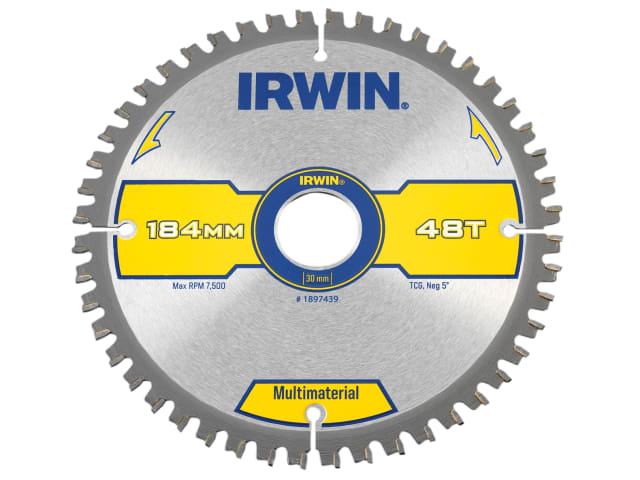 Multi Material Circular Saw Blade 184 x 30mm x 48T TCG IRW1897439