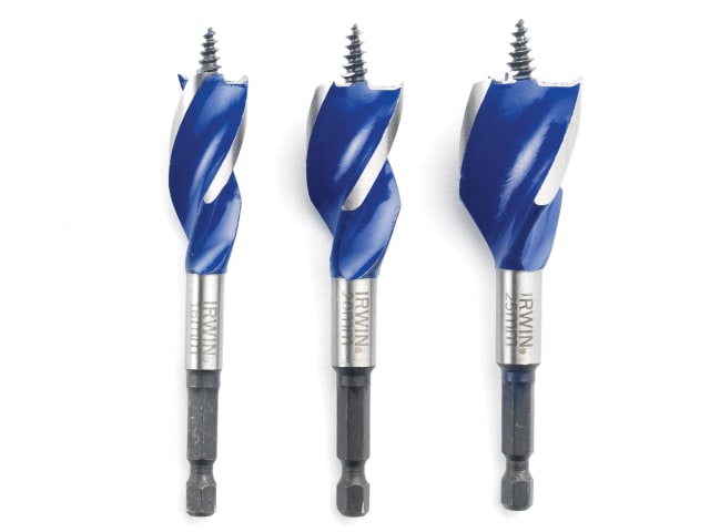 Blue Groove 6X Stubby Wood Bit Set - 3 Piece 16-25mm IRW1922006 - Image 3