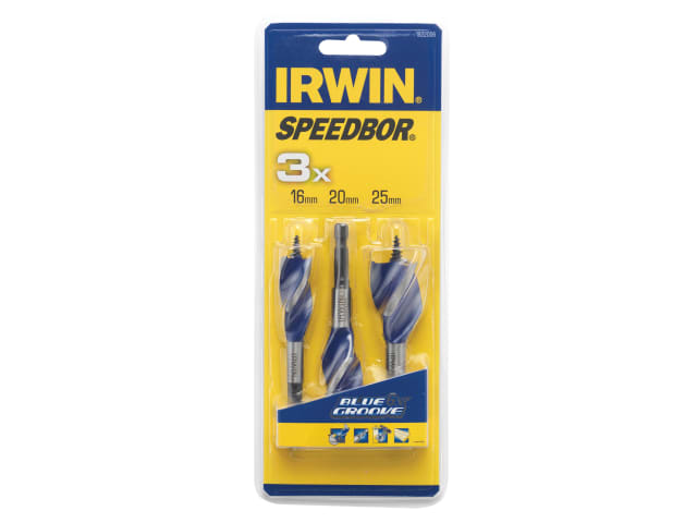 Blue Groove 6X Stubby Wood Bit Set - 3 Piece 16-25mm IRW1922006 - Image 2