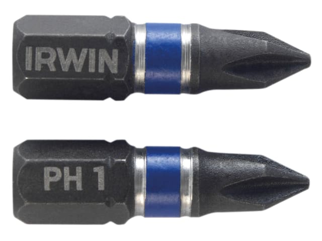 Impact Screwdriver Bits Phillips PH1 25mm (Pack 2) IRW1923286